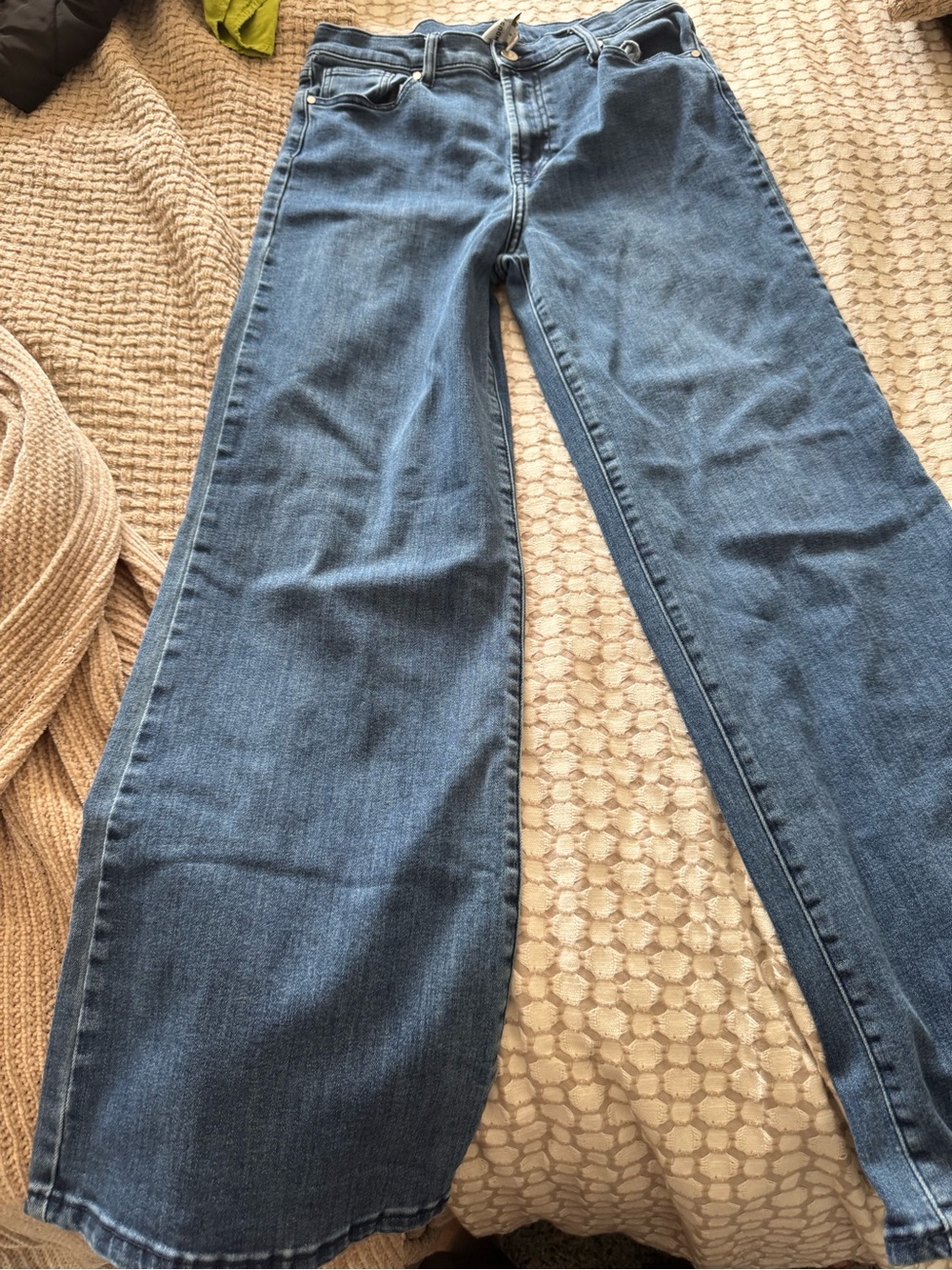 High-Rise Wide Leg Jeans for Women in Blue